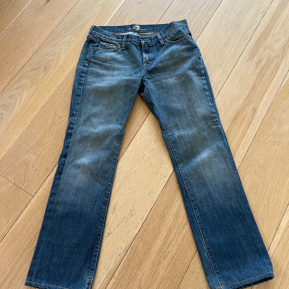 7 for All Mankind  lowrise bootcut jeans